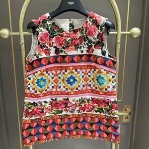❌hold❌🚩steal Dolce & Gabbana  Dress set  - Red, Pink, Blue Floral